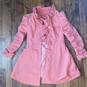 Peplum pea coat, size M
